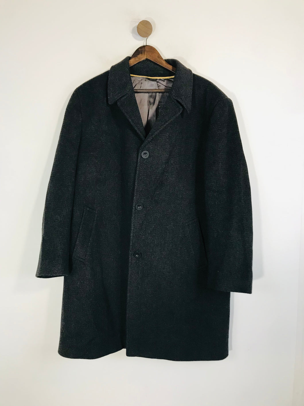 Douglas Men's Wool Smart Overcoat Coat | 42 | Grey