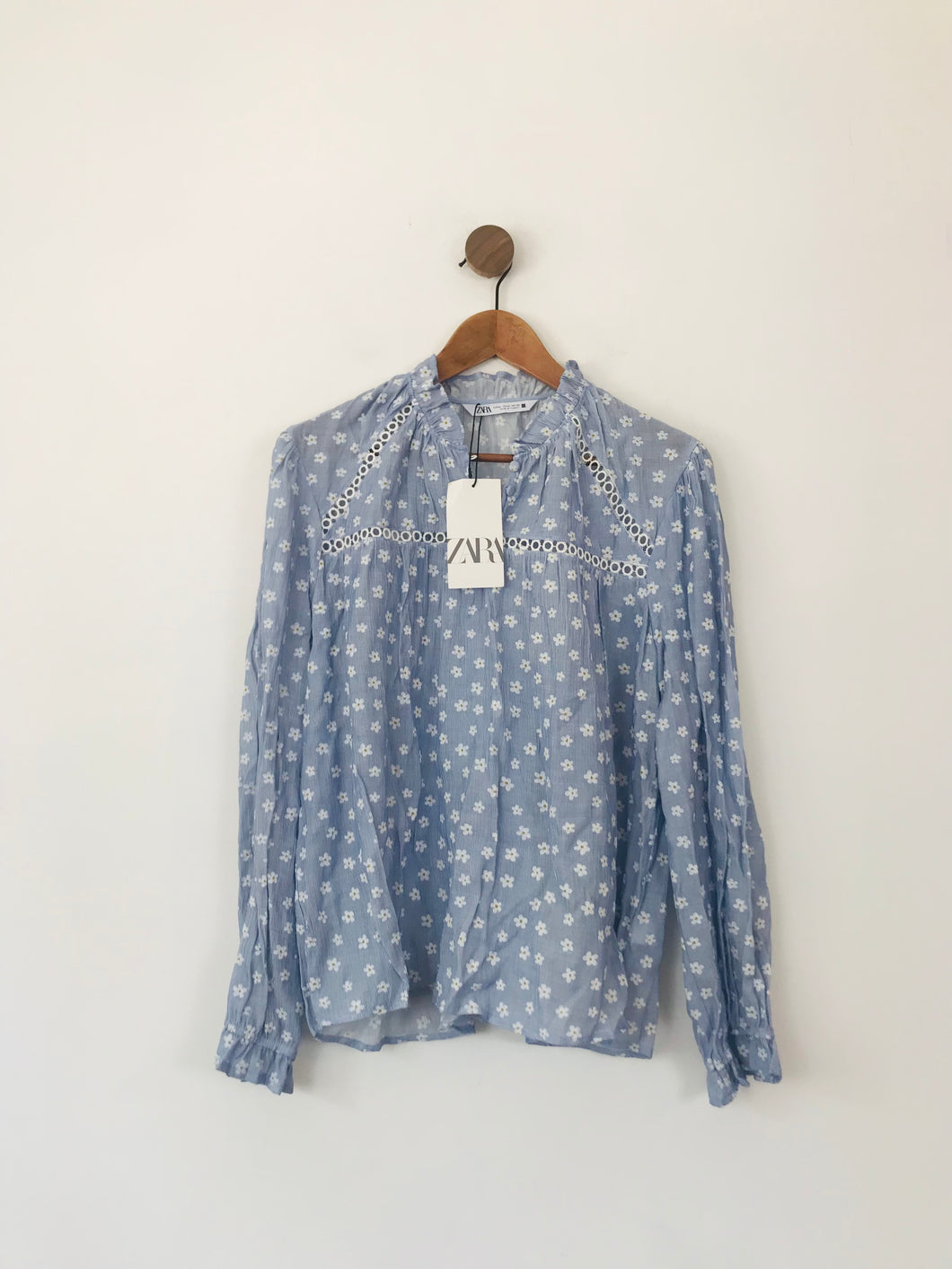 Zara Women's Floral Blouse NWT | XL UK16 | Blue
