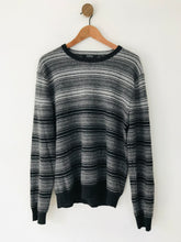 Load image into Gallery viewer, Saks Fifth Avenue Men&#39;s Cashmere Striped Jumper | L | Grey
