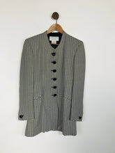 Load image into Gallery viewer, Jaeger Women&#39;s Striped Blazer Jacket | UK10 | Black
