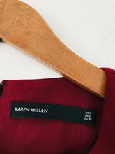 Load image into Gallery viewer, Karen Millen Women&#39;s Belted Midi Sheath Dress | UK12 | Red
