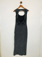 Load image into Gallery viewer, Noni Roham Women&#39;s Body Con Glittery Knit Maxi Dress | S UK8 | Black
