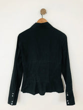 Load image into Gallery viewer, Karen Millen Women’s Long Sleeve Shirt | UK12 | Black
