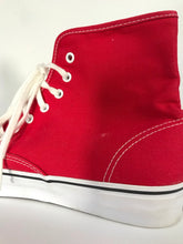 Load image into Gallery viewer, Vans Unisex High Top Trainers | UK9.5 US10.5 | Red
