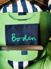 Load image into Gallery viewer, Boden Women&#39;s Cotton Overcoat Coat | UK14 | Green
