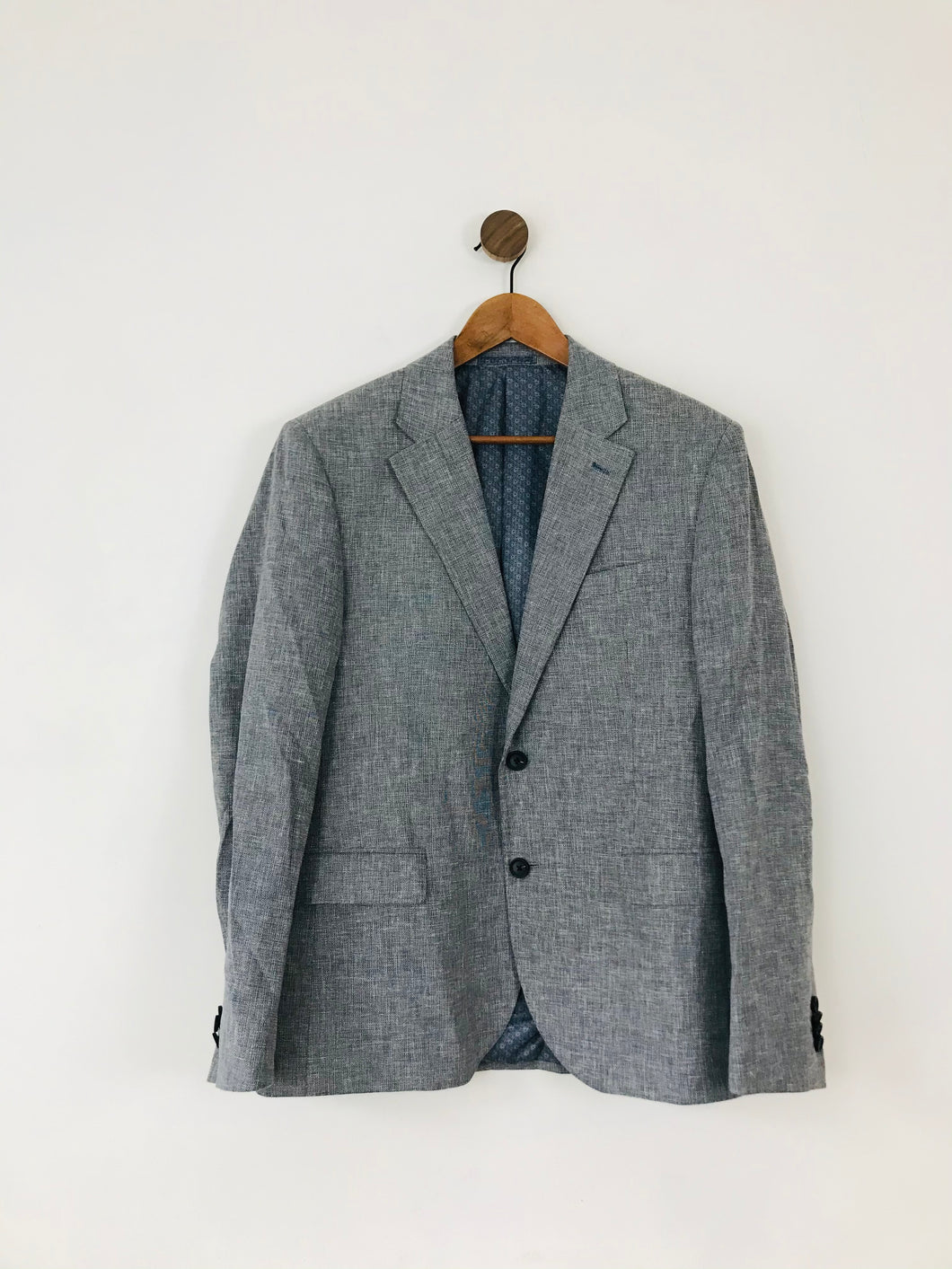 T.M.Lewin Men’s Blazer Suit Jacket | 40R | Blue-Grey