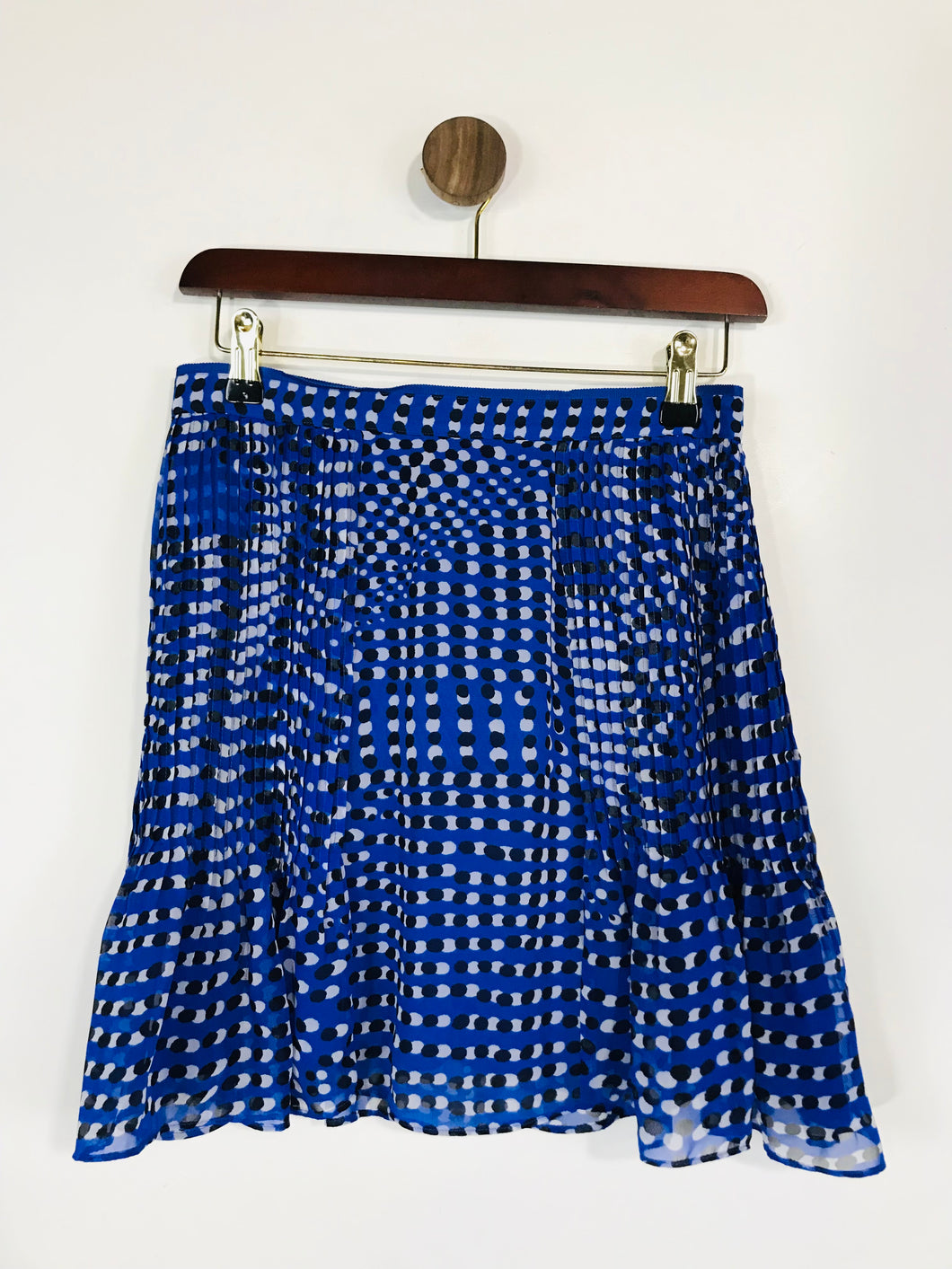 Reiss Women's Polka Dot Boho A-Line Skirt | UK8 | Blue