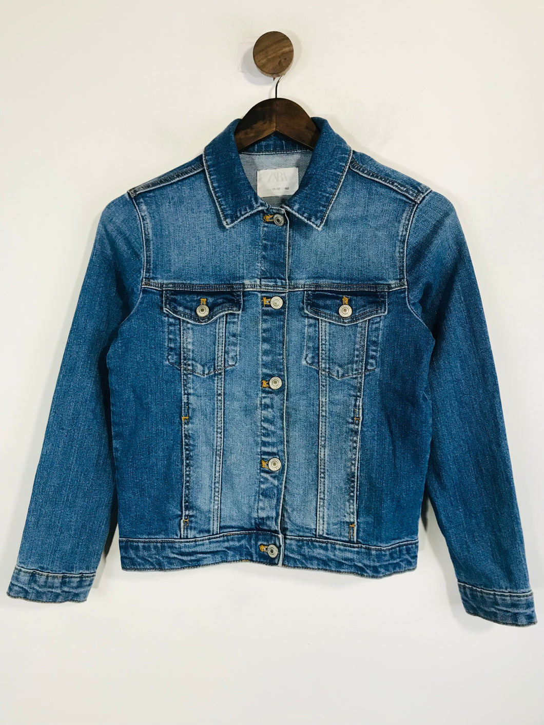 Zara Kid's Cotton Denim Jacket | 11-12 | Blue