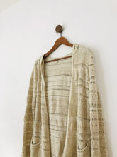 Load image into Gallery viewer, Lucky Brand Women&#39;s Crochet Hooded Cardigan | M UK10-12 | Beige
