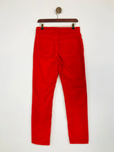 Load image into Gallery viewer, Boden Women&#39;s Slim Straight Corduroy Trousers | UK10 | Red
