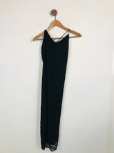 Load image into Gallery viewer, Un Deux Trois Women&#39;s Lacy Maxi Dress | EU42 UK14 | Black
