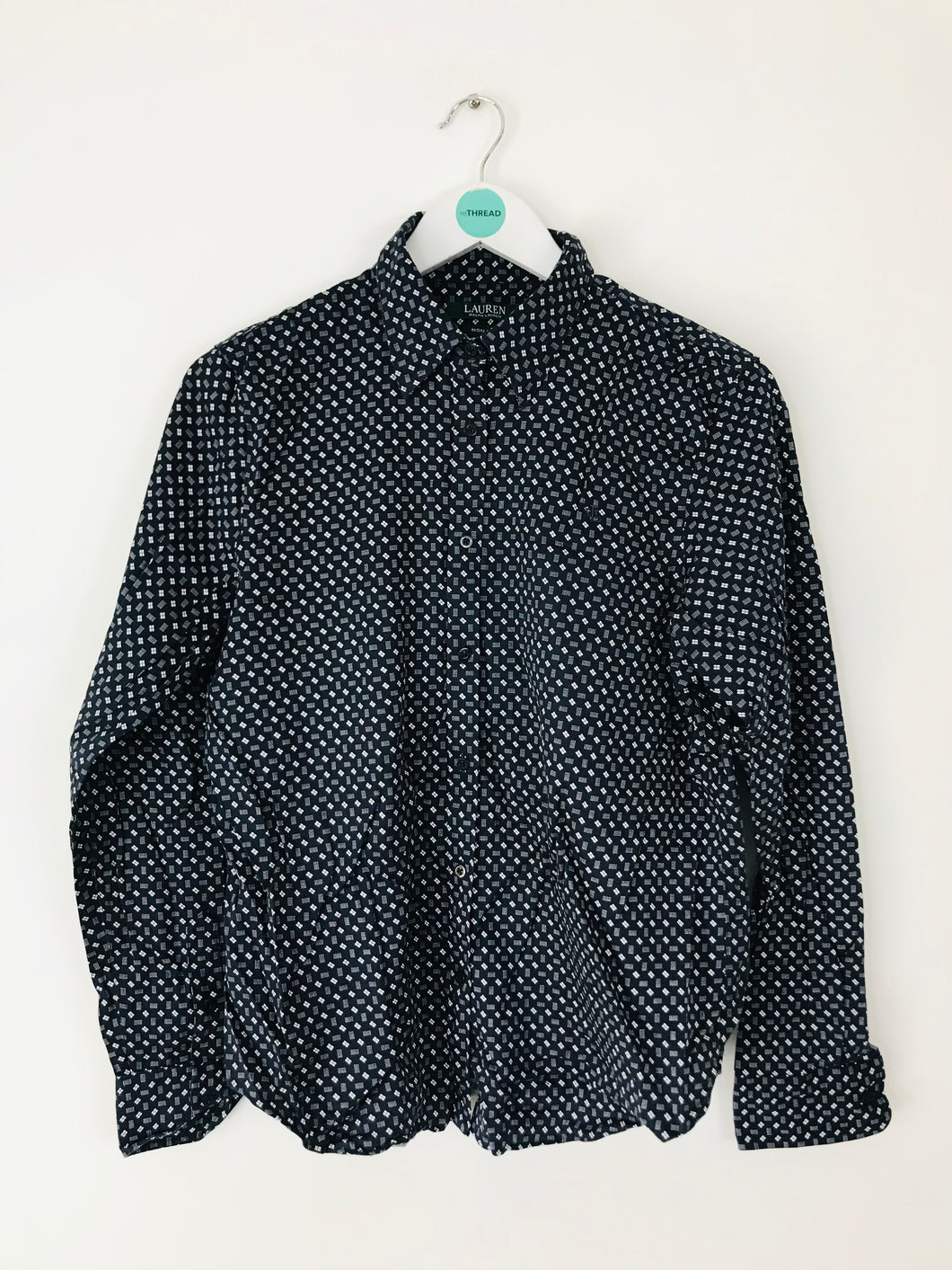 Ralph Lauren Men’s Printed Long Sleeve Shirt | L | Dark Navy Blue