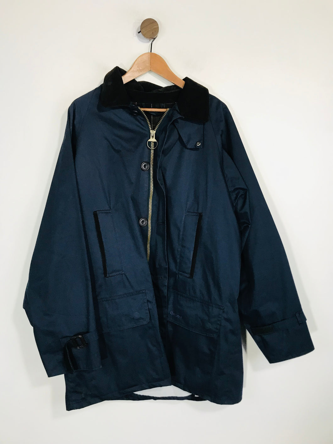 Barbour Men's Hunting Jacket Overcoat Coat | L | Blue