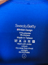 Load image into Gallery viewer, Sweaty Betty Women&#39;s Layered Sports Gym Running Top | S UK8 | Blue
