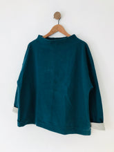Load image into Gallery viewer, Toast Women&#39;s Mock Neck Fleece Lined Sweatshirt | UK16 | Blue
