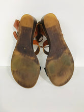 Load image into Gallery viewer, Jones Bootmaker Women&#39;s Strappy Sandals | EU38 UK5 | Brown
