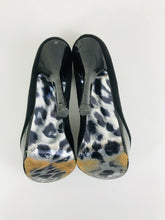 Load image into Gallery viewer, Dorothy Perkins Women&#39;s Leopard Print Heels | UK3 | Black
