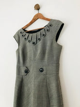 Load image into Gallery viewer, Karen Millen Women&#39;s Wool Blend Sheath Dress | UK12 | Grey
