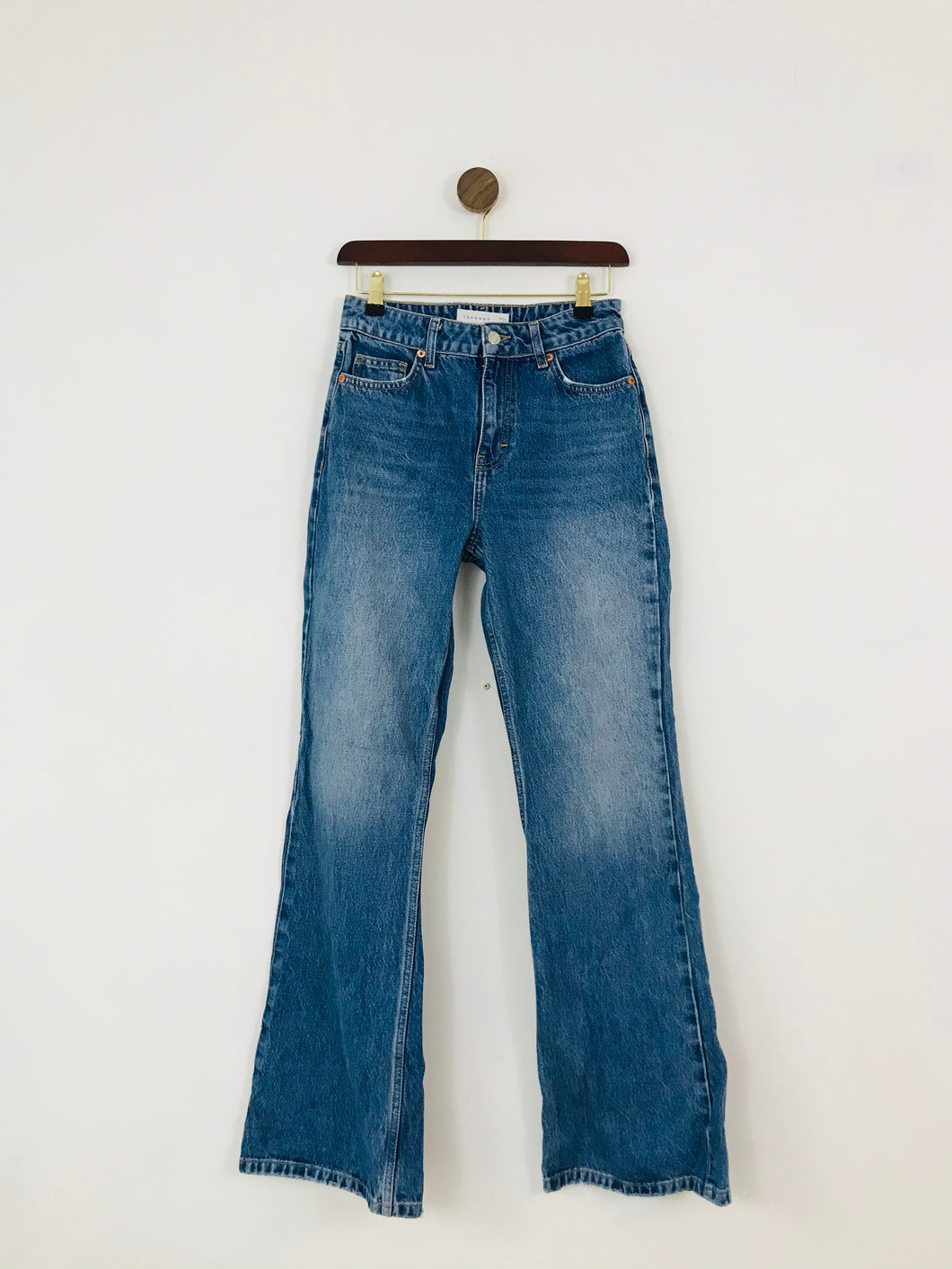 Topshop Women’s High Waisted Flare Jeans | 26 UK8 | Blue