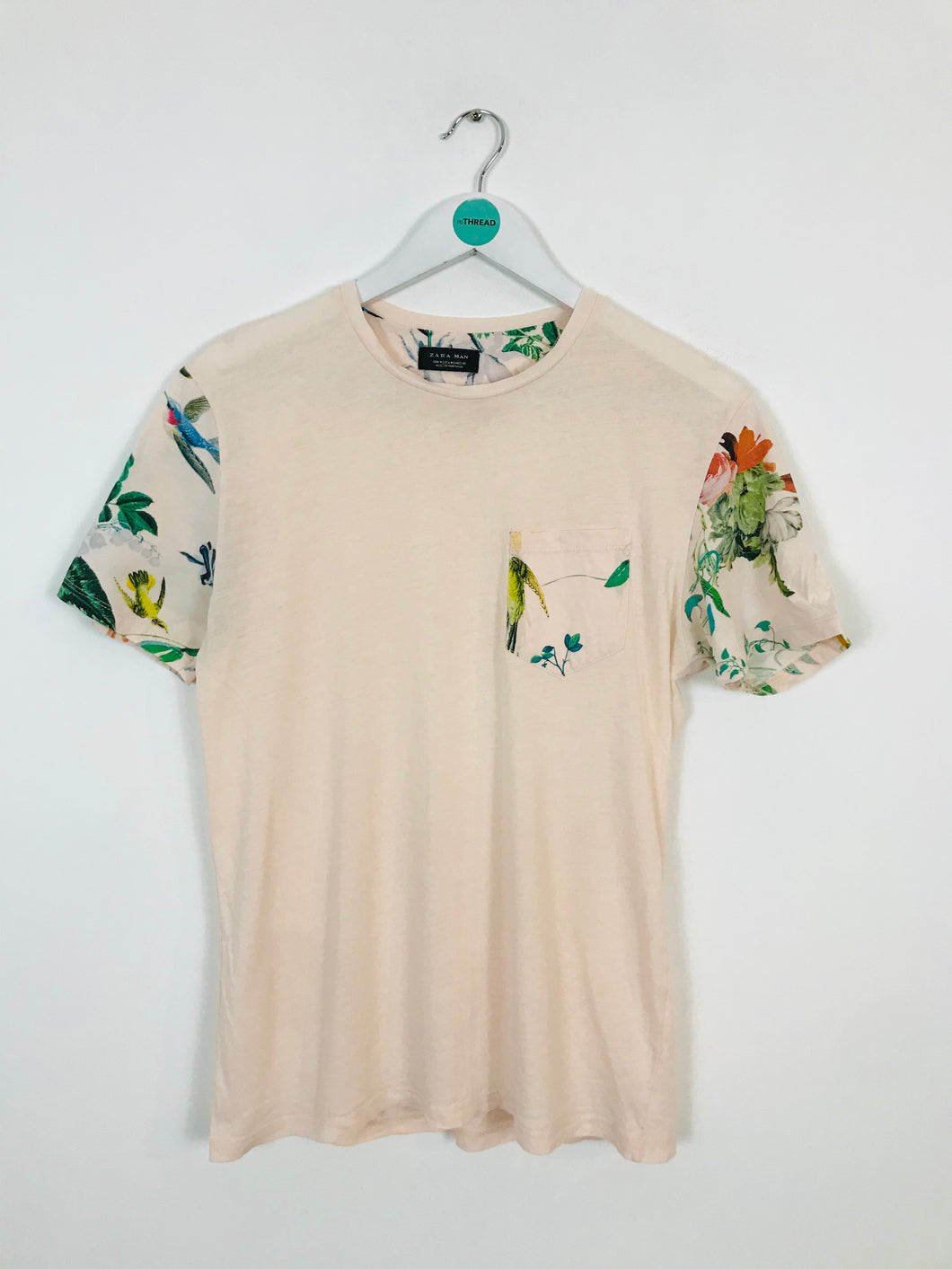 Zara Men’s Short Sleeve Tshirt | M | Pink