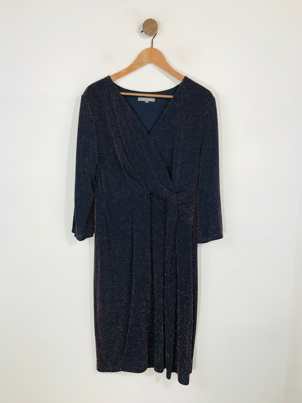 Laura Ashley Women's Ruched Sheath Dress | UK16 | Blue