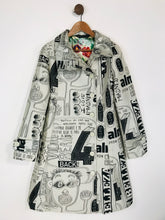 Load image into Gallery viewer, Desigual Women&#39;s Jacquard Statement Print Overcoat Coat | UK12 | White
