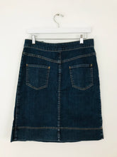 Load image into Gallery viewer, Jigsaw Women’s A-Line Knee Length Denim Skirt | UK10 | Blue
