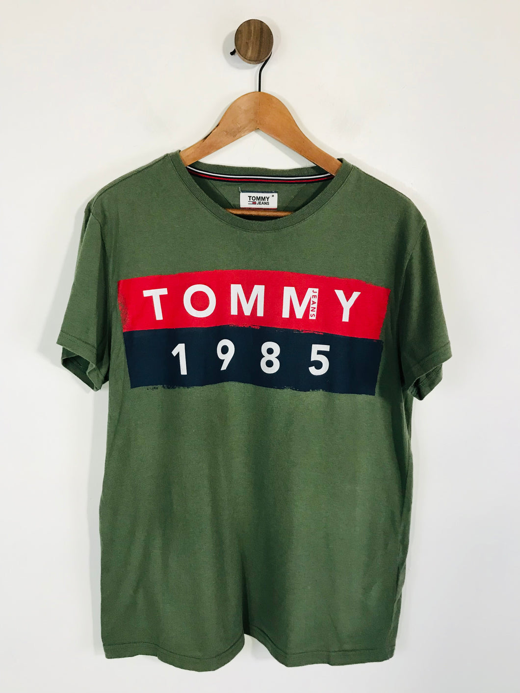 Tommy Jeans Men's T-Shirt | L | Green