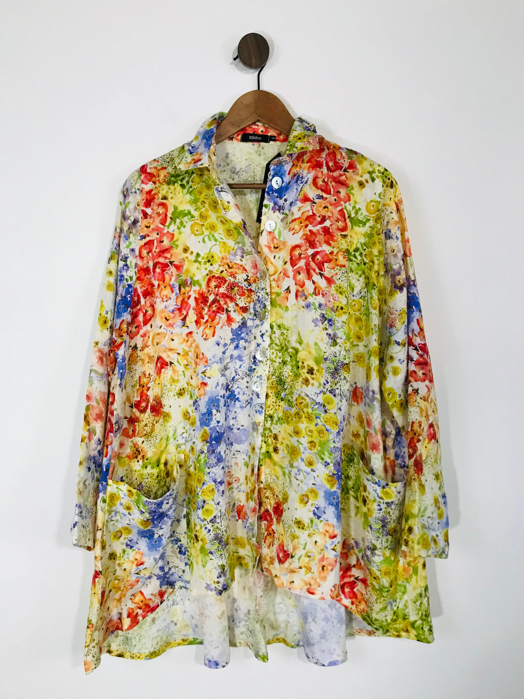 Ralston Women's Floral Painters Style Button-Up Shirt NWT | S UK8 | Multicolour