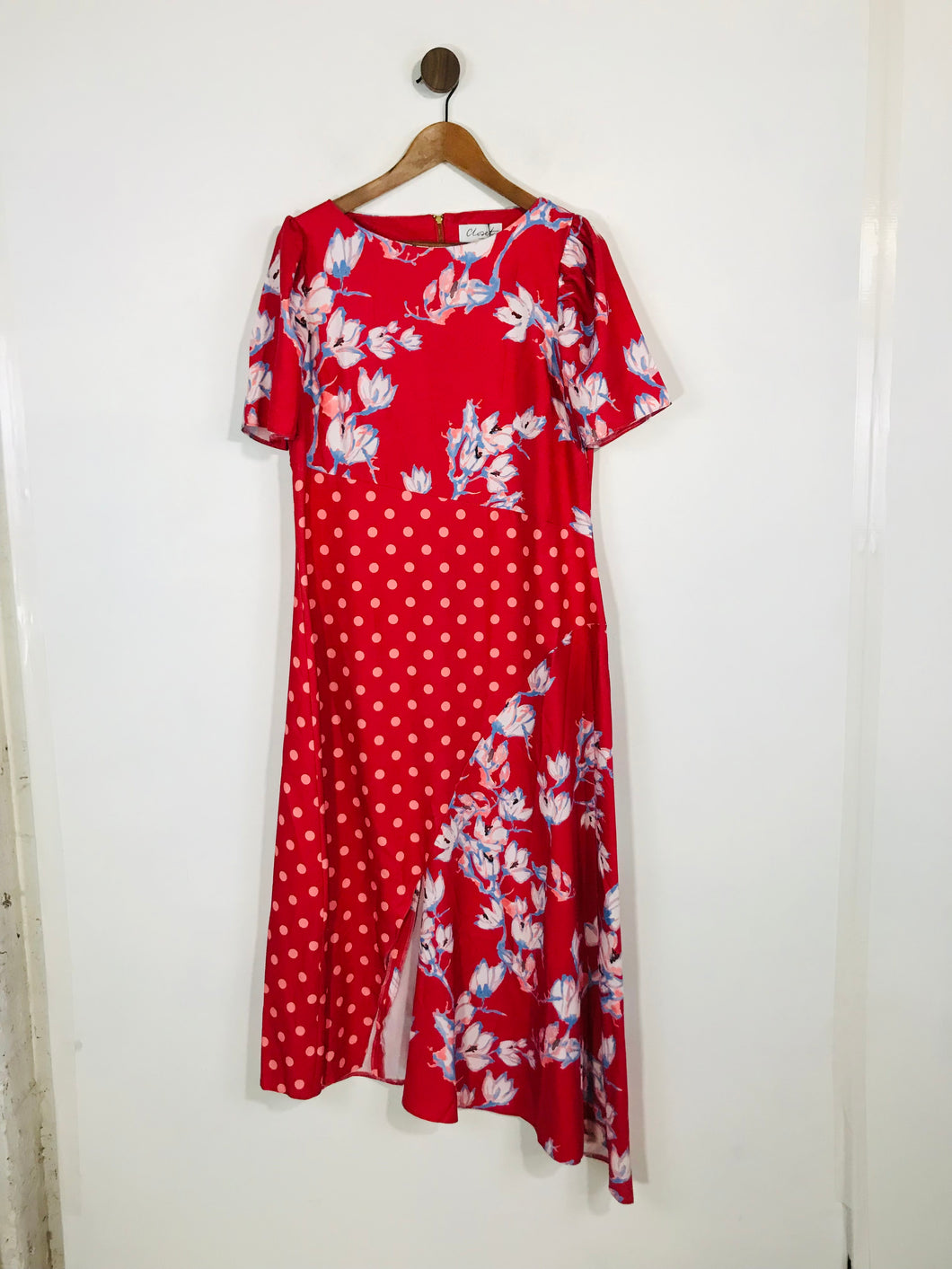 Closet Women's Floral Polka Dot Maxi Dress NWT | UK16 | Multicoloured