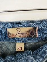 Load image into Gallery viewer, Paige Women’s Flare Bell Bottom Jeans | 30 UK10 | Blue
