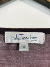 Load image into Gallery viewer, J.Taylor Women&#39;s Sheer Cardigan Blouse | UK14 | Purple
