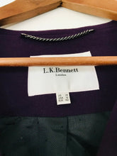 Load image into Gallery viewer, LK Bennett Women&#39;s Peplum Blazer Jacket | UK14 | Purple
