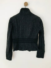 Load image into Gallery viewer, Josephine &amp; Co Women&#39;s Wool Crop Biker Jacket | 36 UK8 | Grey
