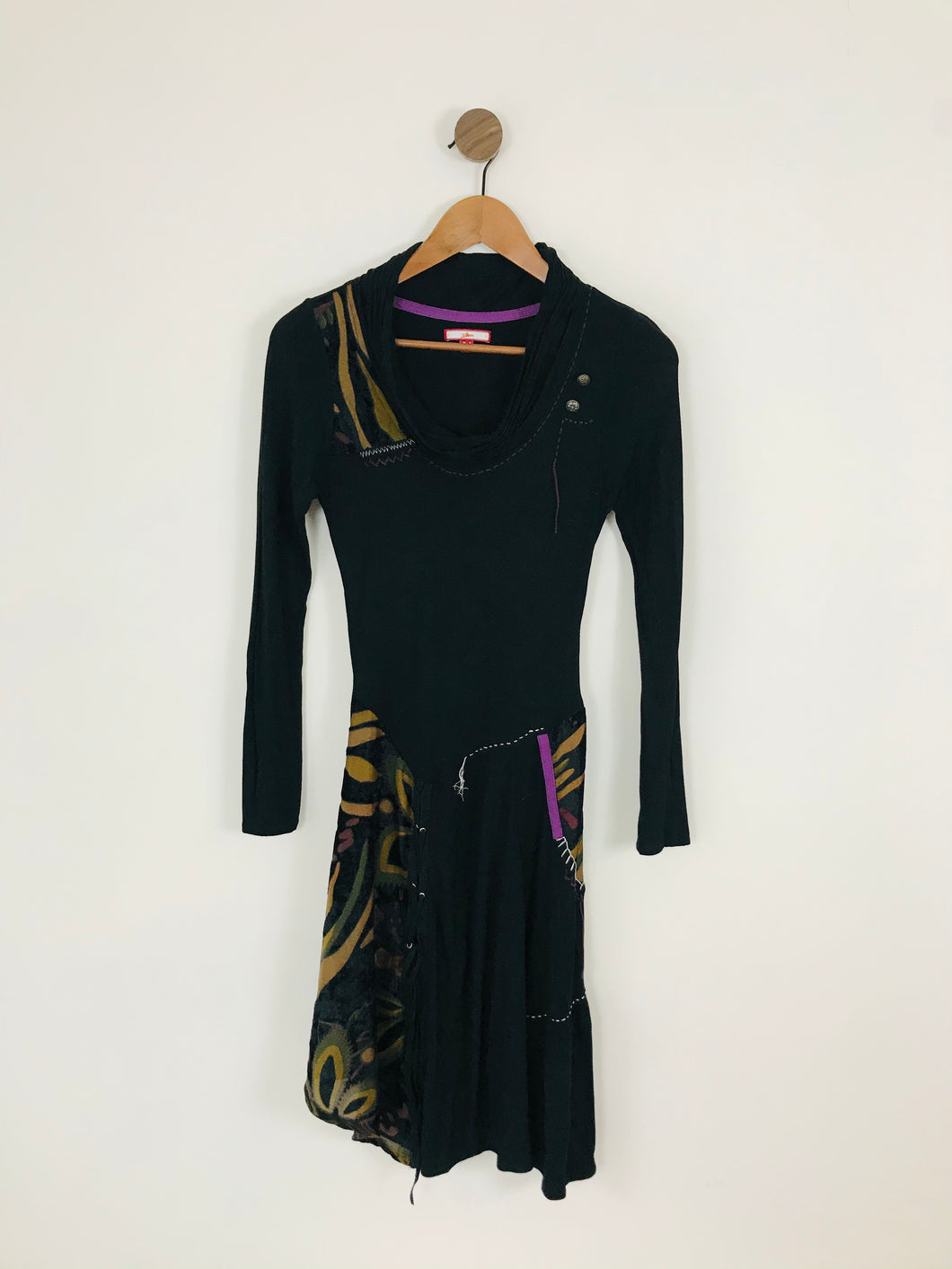 Joe Browns Women’s Patchwork Aline Dress | UK8 | Black