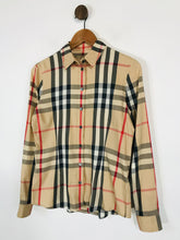 Load image into Gallery viewer, Burberry Brit Women&#39;s Nova Check Button-Up Shirt | S UK8 | Beige
