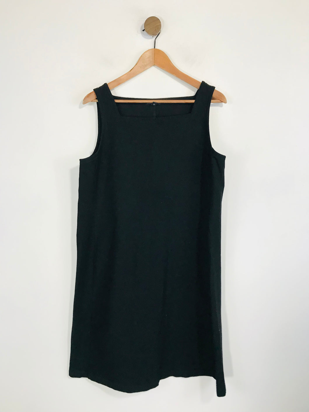 Eileen Fisher Women's Square Neck Sheath Dress | L UK14 | Black