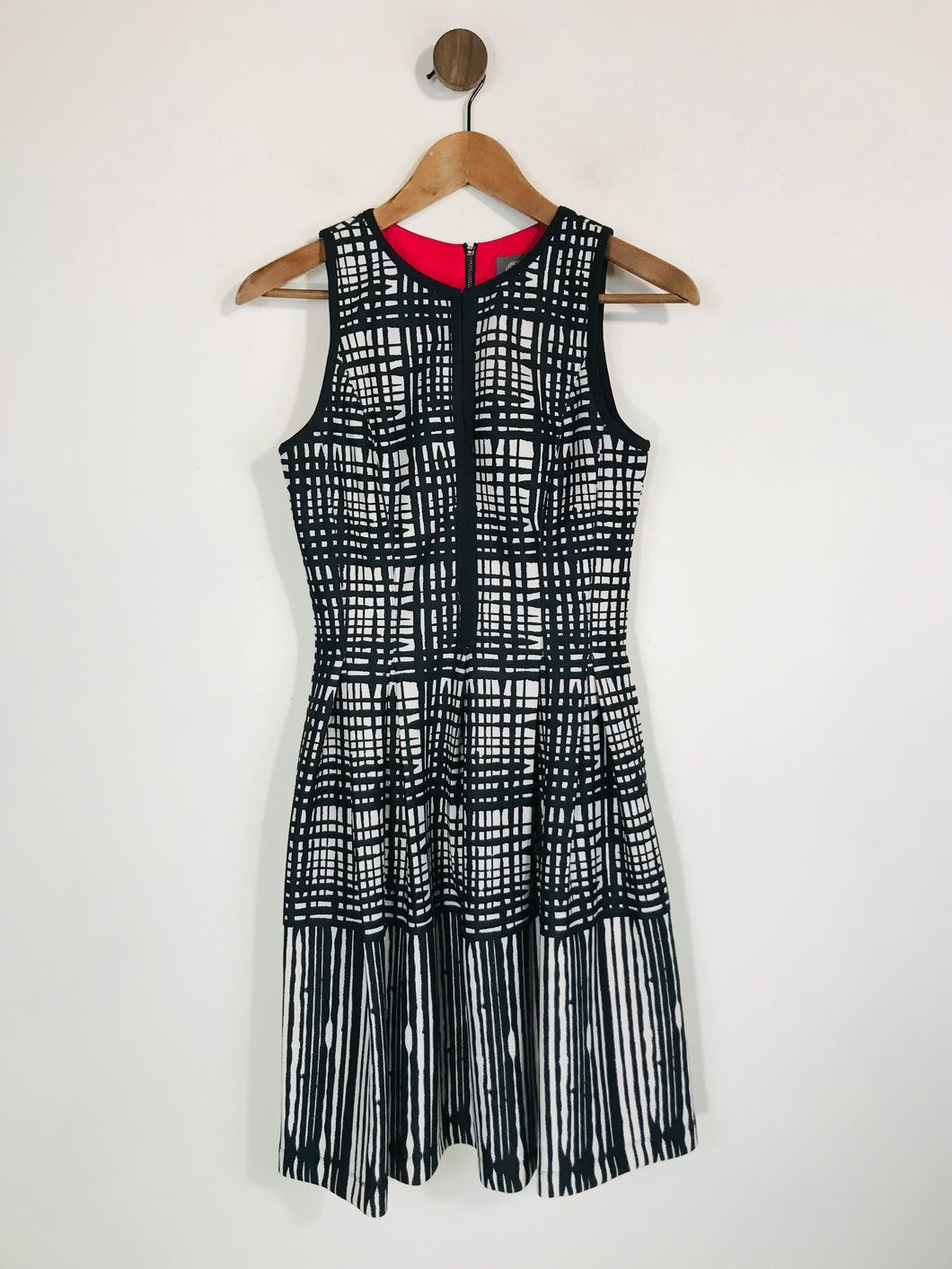 Vince Camuto Women's Striped A-Line Dress | 2 | Multicoloured