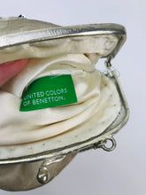 Load image into Gallery viewer, United Colors of Benetton Women&#39;s Silk Embellished Clutch Bag | White
