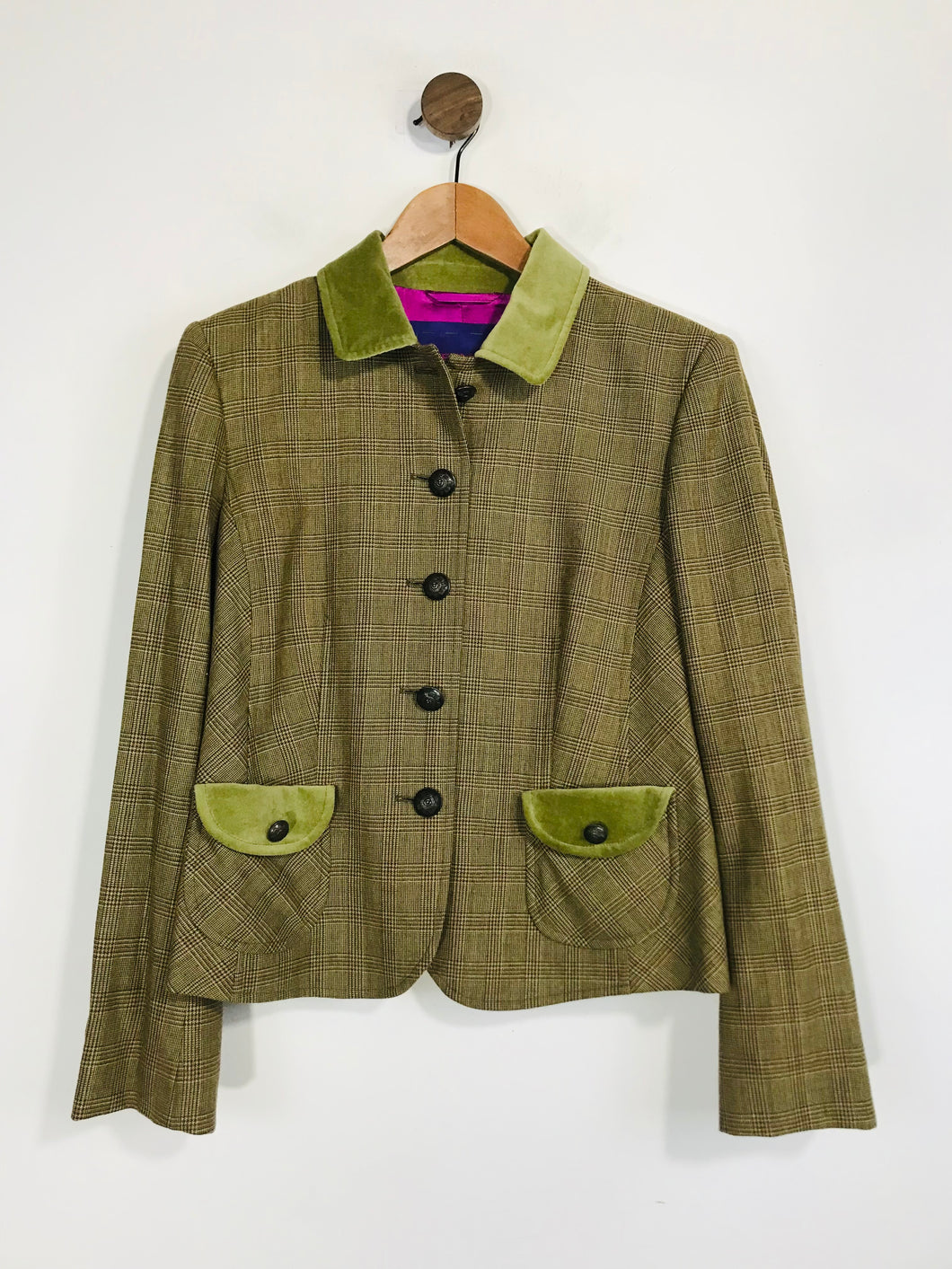 Riani Women's Wool Blazer Jacket | EU40 UK12 | Green