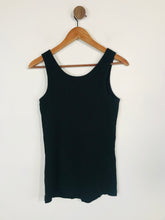 Load image into Gallery viewer, Whistles Women&#39;s Cotton Ribbed Tank Top | UK10  | Black
