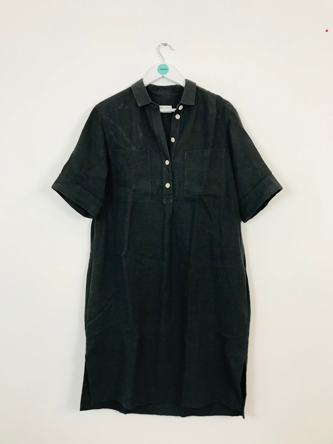 Toast Women’s Linen Shirt Dress | UK10 | Black