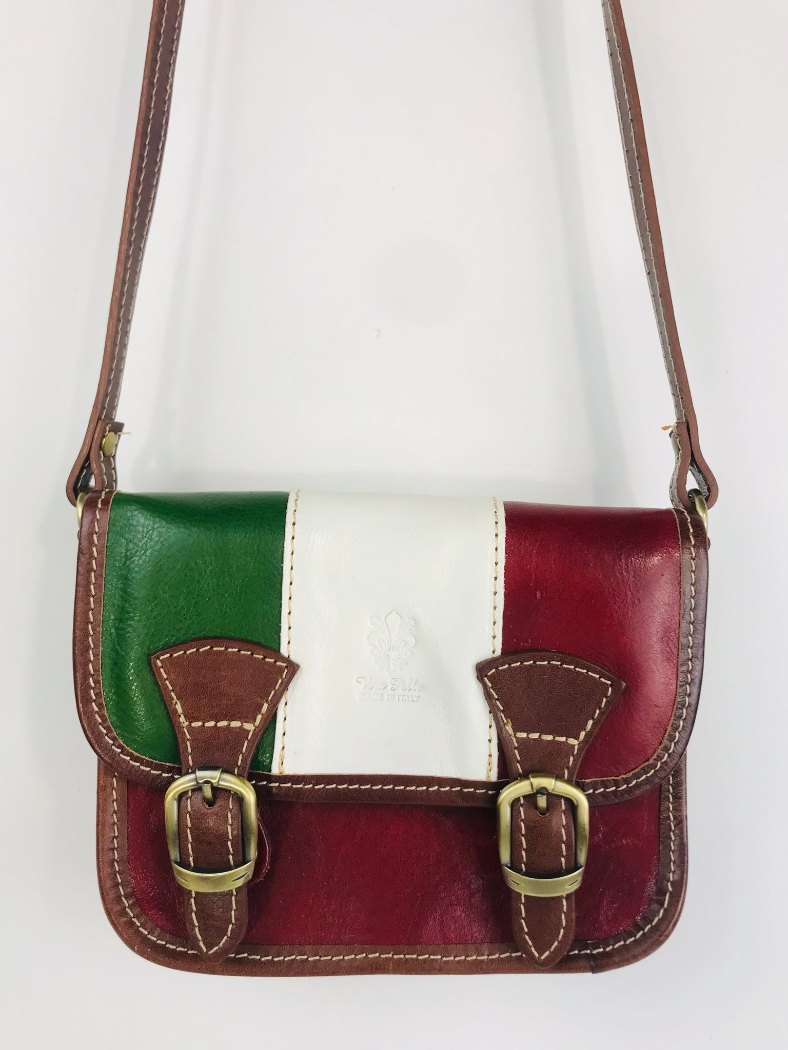 Vera Pelle Women's Italian Leather Crossbody Bag