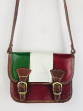 Load image into Gallery viewer, Vera Pelle Women&#39;s Italian Leather Crossbody Bag | Small | Multicoloured
