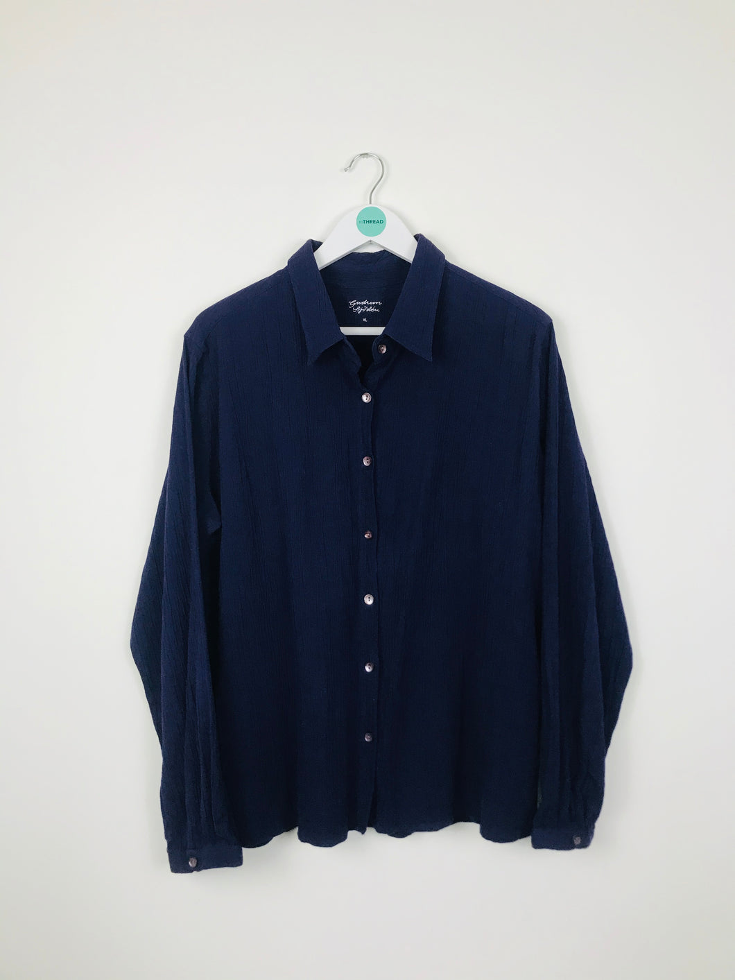 Gudrun Sjoden Women’s Collared Shirt | XL UK16 | Purple