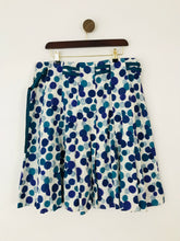 Load image into Gallery viewer, White Stuff Women&#39;s Polka Dot Pleated A-Line Skirt | UK16 | Blue
