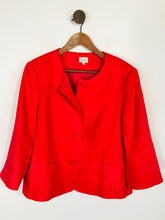 Load image into Gallery viewer, East Women&#39;s Linen Smart Blazer Jacket | UK16 | Red
