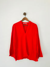 Load image into Gallery viewer, Zara Women&#39;s Oversized Blouse | M UK10-12 | Red
