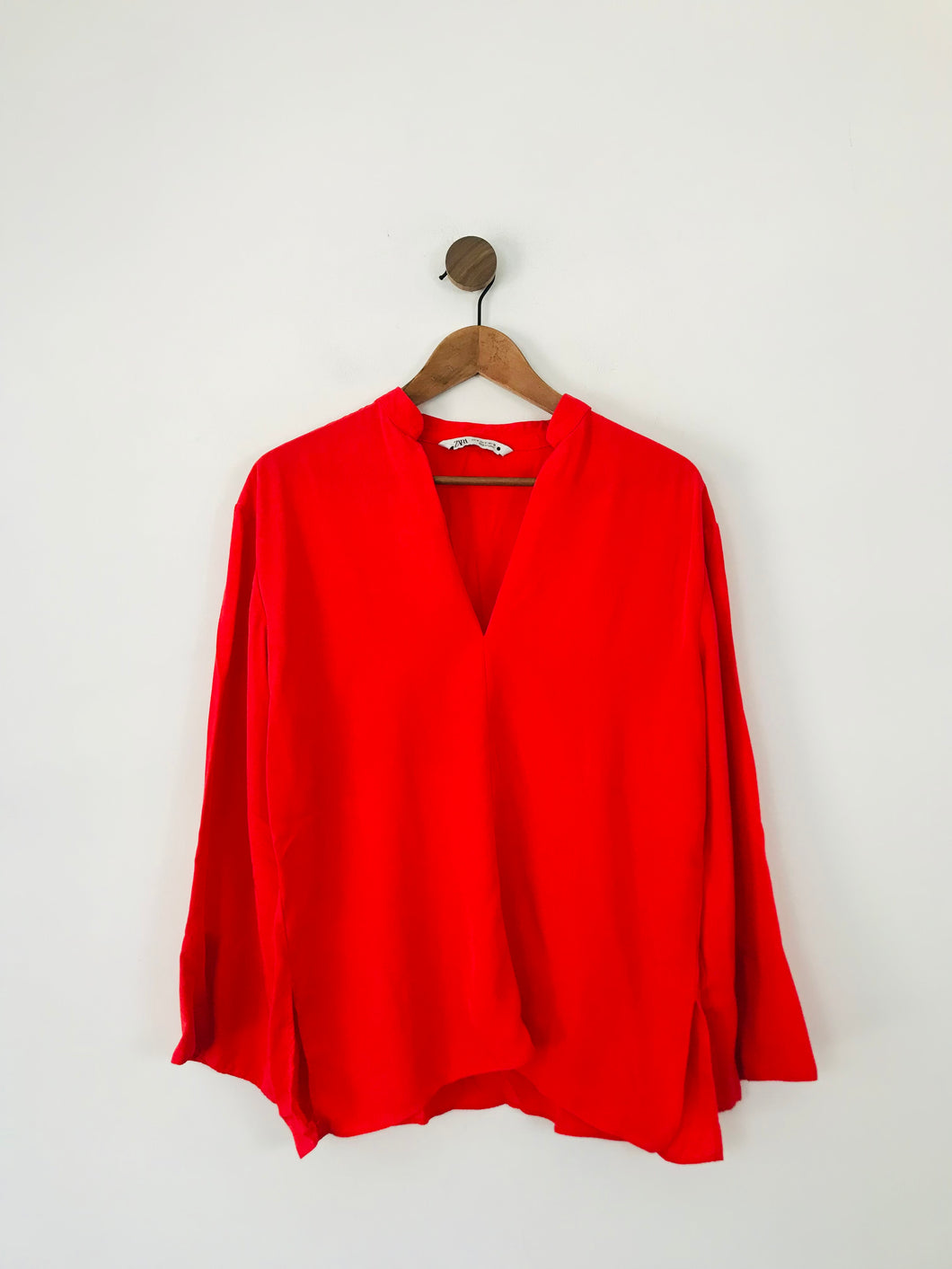 Zara Women's Oversized Blouse | M UK10-12 | Red