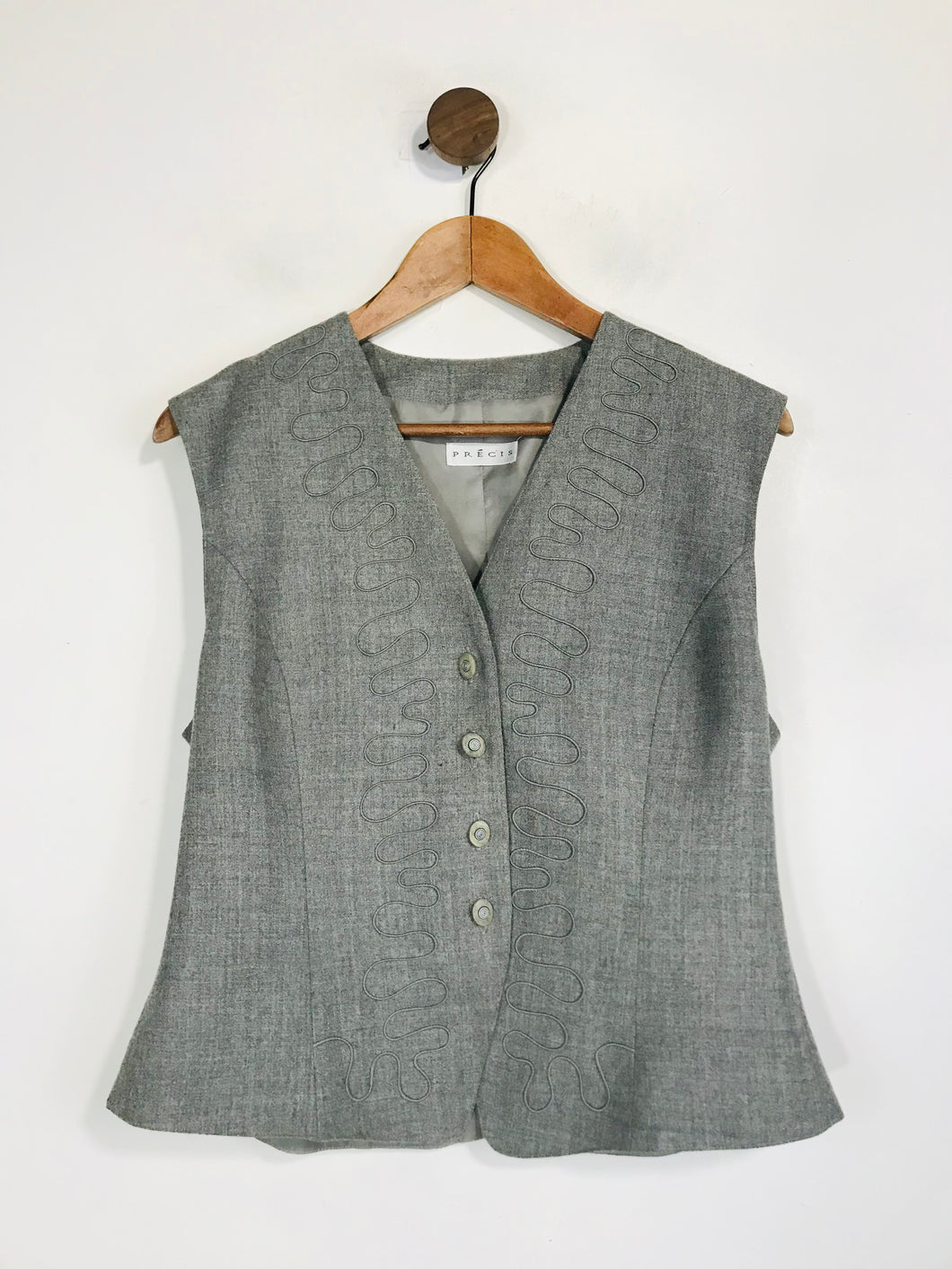 Precis Women's Waistcoat Jacket | UK14 | Grey